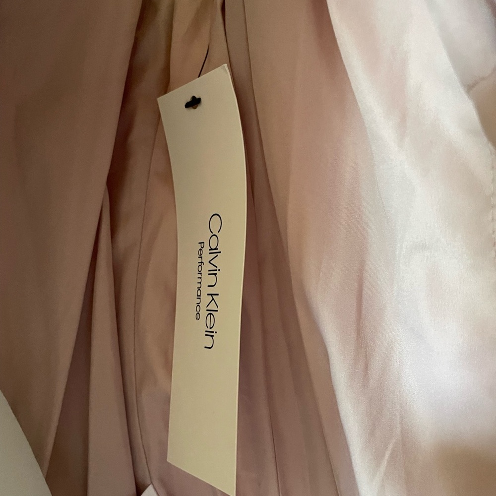 Calvin Klein Pink Quilted Vest with White Sherpa Trim - Picture 6 of 6